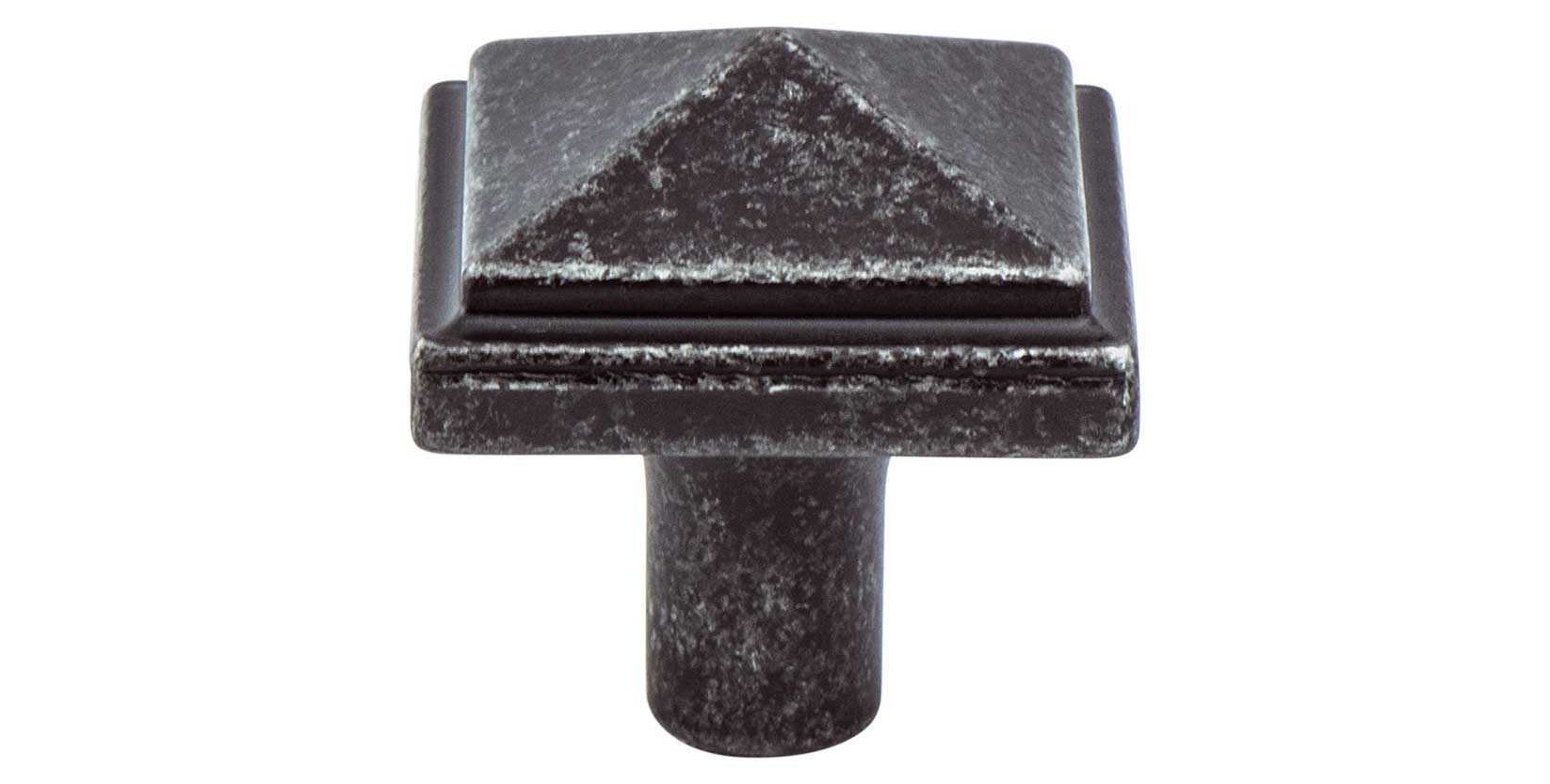 Rhapsody Weathered Iron Pyramid Knob